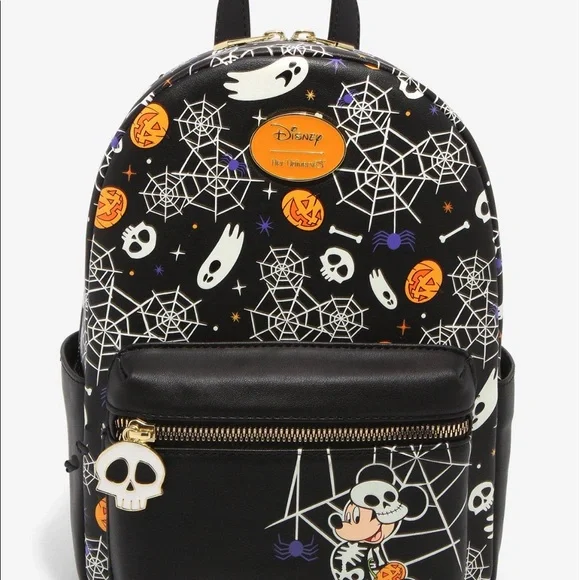 disney halloween mini backpack Disney | Bags | Disney Halloween Her Universe Mickeymouse Halloween  Minibackpackglow In Dark